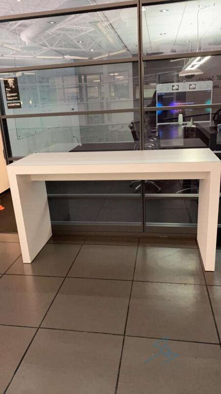 White Cocktail Height Table