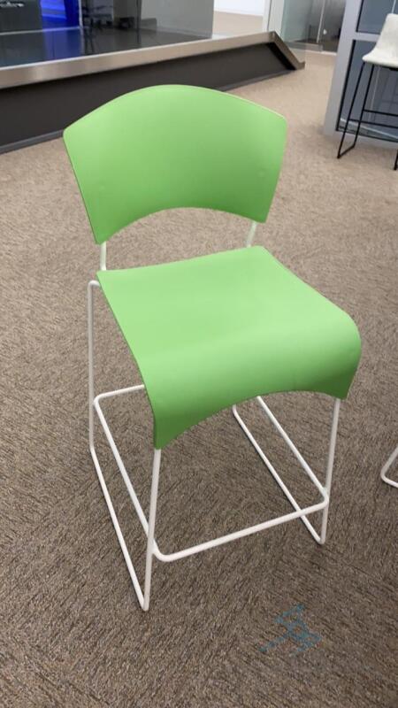 8 Green Bar Stools