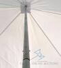 (5) 20 ft x 20 ft Economy Pole Canopy Tent with Sidewalls, White - 6