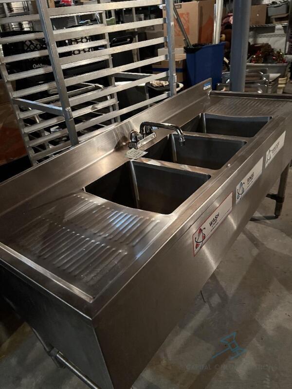 Three Compartment Sink