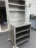 Stainless Steel Table with Top Shelves and Undershelves