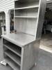 Stainless Steel Table with Top Shelves and Undershelves - 2