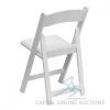 (80) Brand New (In Box) White Resin Folding Chairs - 2