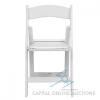 (80) Brand New (In Box) White Resin Folding Chairs - 4