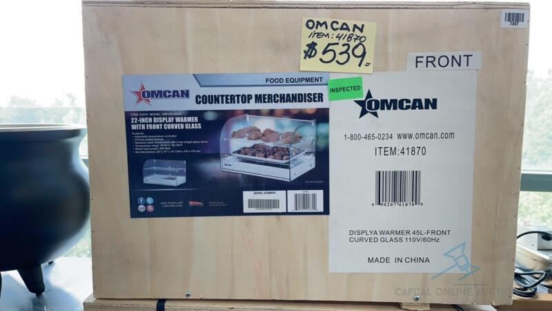 Omcan USA Display Case, Hot Food, Countertop (New/Floor Model)