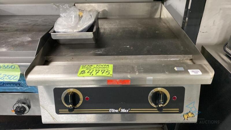 Star Griddle, Electric, Countertop (New/Floor Model)