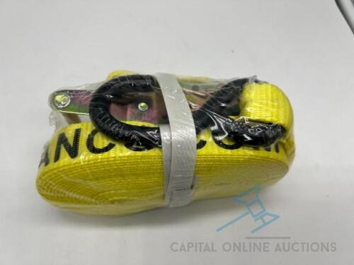 (5) 1in x 19ft Truck Straps (Yellow)