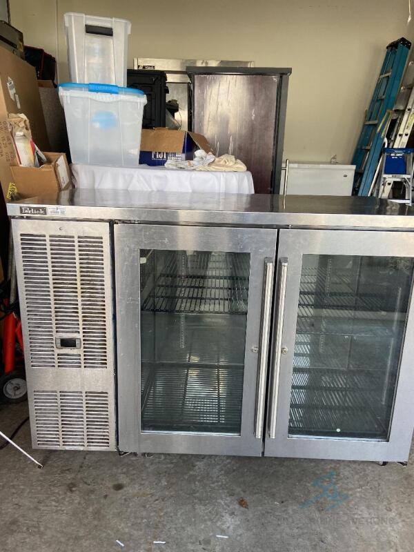 Perlick Two Door Glass Refrigerator