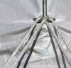 Brand New 20 ft x 20 ft Economy Pole Canopy Tent with Sidewalls, White - 9