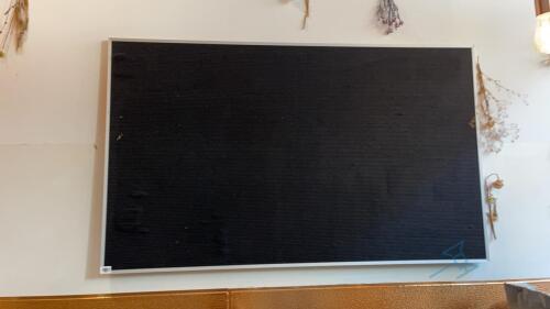 Black Felt Bulletin Board