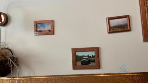 Assorted pictures and frames