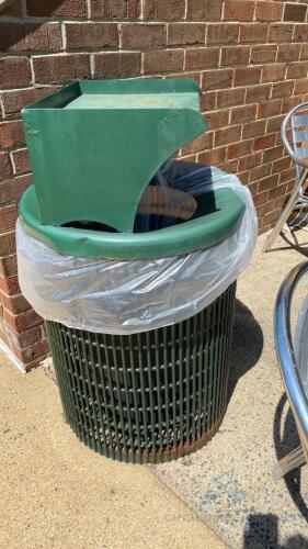 2 Outdoor Trash Receptacles