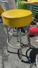 2 Yellow Bar Stools - 3