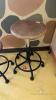 2 Wood Top Adjustable Stools - 2