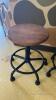 2 Wood Top Adjustable Stools - 3