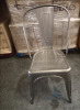 (12) New Gunmetal Bistro Chairs (some rust)