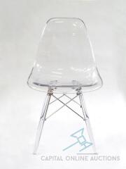 (30) New Lulu Chair, Polycarbonate Clear