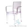 72 New Mateo Polycarbonate Dining chair with Arms/Clear - 2