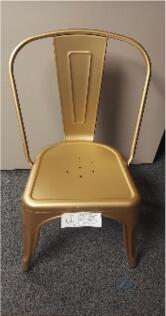 28 New Gold Metal Bistro Chair