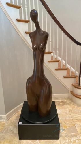 Ruth Bloch, 6ft "Lady" Bronze Sculpture