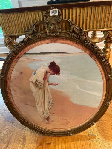 Framed Print, Woman at Beach