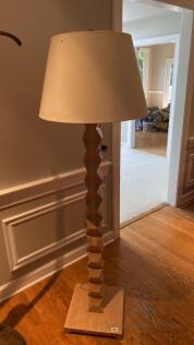 Tall Single Wood Lamp