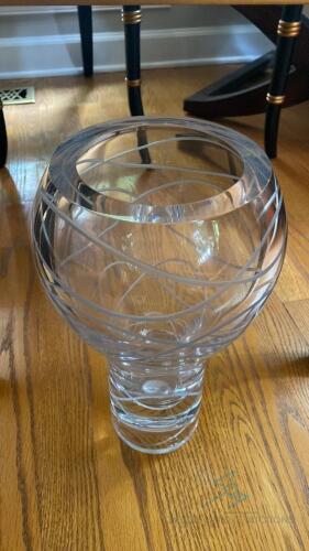 Heavy Glass Decorative Vase