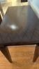 Brown Table with Crosshatch Pattern - 4