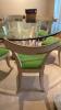 12 Dining Room Chairs with Green Seats - 3