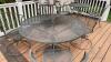 Set of Two Metal Tables and Seven Chairs - 2