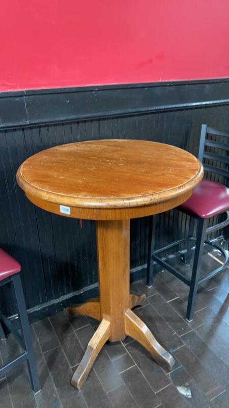 2 Wood High Top Tables