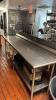 Stainless steel prep table - 5