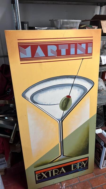 Extra Dry Martini sign
