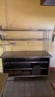Stainless Steel Table with Shelving