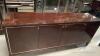 Large Wooden Credenza with Glass Top - 2
