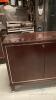 Large Wooden Credenza with Glass Top - 3