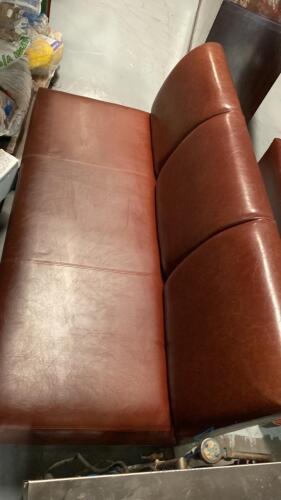 Brown Leather Sofa