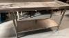 Three Compartment Stainless Steel Sink with Load and Unload Table - 8