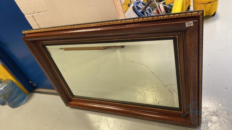 Large Wooden Mirror