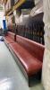 2 Leather and Slat Wood Bench Seats - 4