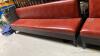 2 Leather and Slat Wood Bench Seats - 8