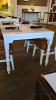 4 White Wood Country Kitchen Seating Tables - 5