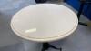 2 Round White Tables - 2