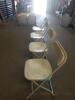 (100) White Folding Chairs - 4