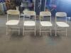 (100) White Folding Chairs - 3