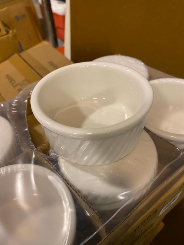 White Eggshell Pasta Bowls