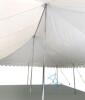Brand New 20 ft x 30 ft Economy Pole Canopy Tent with Sidewalls, White - 4