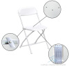 (200) Brand New White Poly Folding Chairs - 2