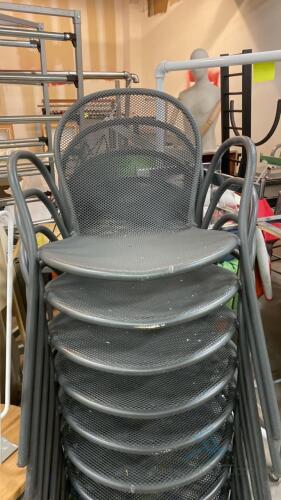 34 Metal Chairs
