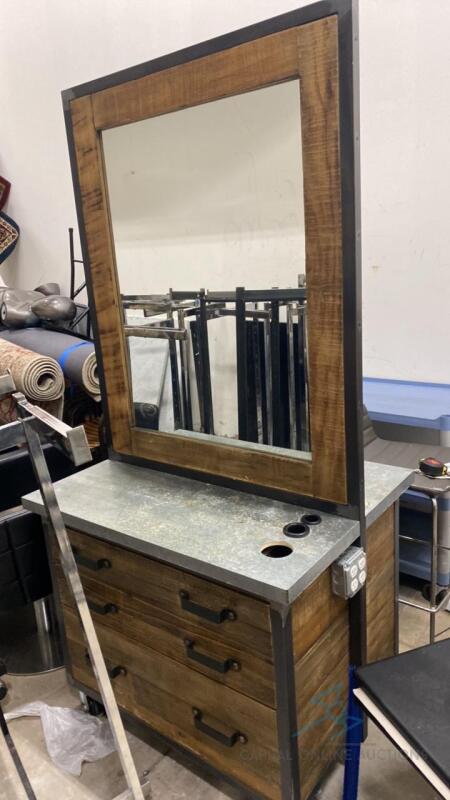 Double Sided Mirror Cabinet